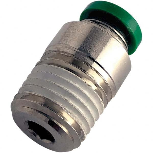 Parker - Metal Push-To-Connect Tube Fittings Type: Male Connector Tube Outside Diameter (Inch): 0.15625 - All Tool & Supply