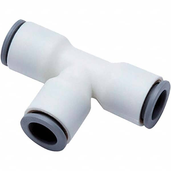 Parker - Plastic Push-To-Connect Tube Fittings Type: Union Tee Tube Outside Diameter (Inch): 1/2x3/8 - All Tool & Supply