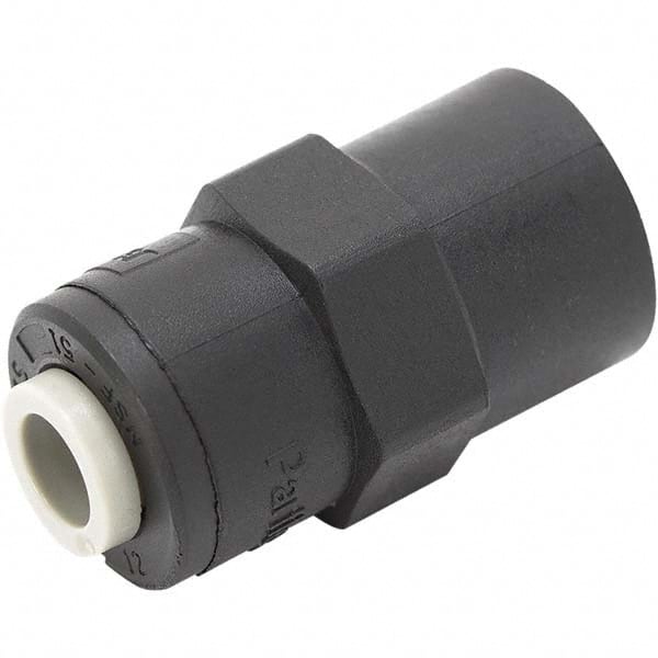 Parker - Plastic Push-To-Connect Tube Fittings Type: Faucet Adapter Tube Outside Diameter (Inch): 1/4 x 7/16-24 - Exact Industrial Supply