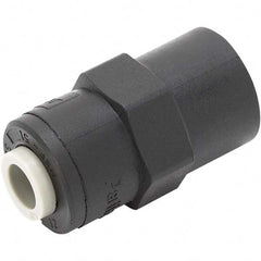 Parker - Plastic Push-To-Connect Tube Fittings Type: Faucet Adapter Tube Outside Diameter (Inch): 3/8 x 7/16-20 - All Tool & Supply