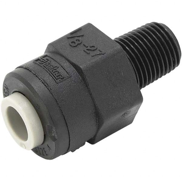 Parker - Plastic Push-To-Connect Tube Fittings Type: Male Connector Tube Outside Diameter (Inch): 1/2 x 1/2 - All Tool & Supply