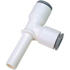 Parker - Plastic Push-To-Connect Tube Fittings Type: Plug-In Run Tee Tube Outside Diameter (Inch): 3/8 x 3/8 - All Tool & Supply