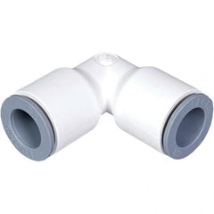 Parker - Plastic Push-To-Connect Tube Fittings Type: Union Elbow Tube Outside Diameter (Inch): 3/8 x 1/2 - All Tool & Supply