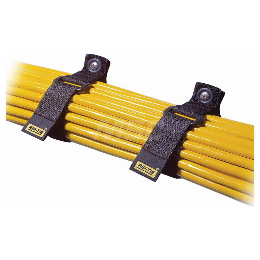 Cable Tie: 0.83″ Long, Black, Nylon, Reusable