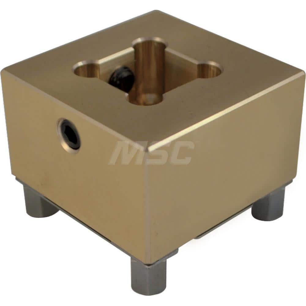 EDM Electrode Holders; System Compatibility: Erowa ITS; Holder Size: S20; Maximum Electrode Size (mm): 20; Electrode Shape Compatibility: Square/Round; Material: Brass; Flushing Duct: Yes; With Plate: Yes; Hardened: Yes; For Use With: Erowa/RHS ITS; Serie