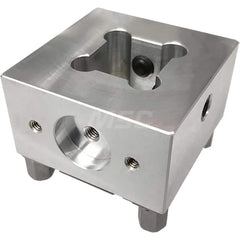 EDM Electrode Holders; System Compatibility: Erowa ITS; Holder Size: S20; Maximum Electrode Size (mm): 20; Electrode Shape Compatibility: Square/Round; Material: Aluminium; Flushing Duct: Yes; With Plate: Yes; Hardened: Yes; For Use With: Erowa/RHS ITS; S