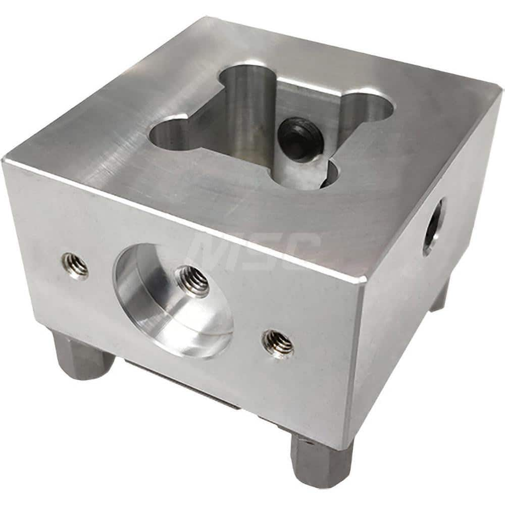 EDM Electrode Holders; System Compatibility: Erowa ITS; Holder Size: S30; Maximum Electrode Size (mm): 30; Electrode Shape Compatibility: Square/Round; Material: Stainless Steel; Flushing Duct: Yes; With Plate: Yes; Hardened: Yes; For Use With: Erowa/RHS