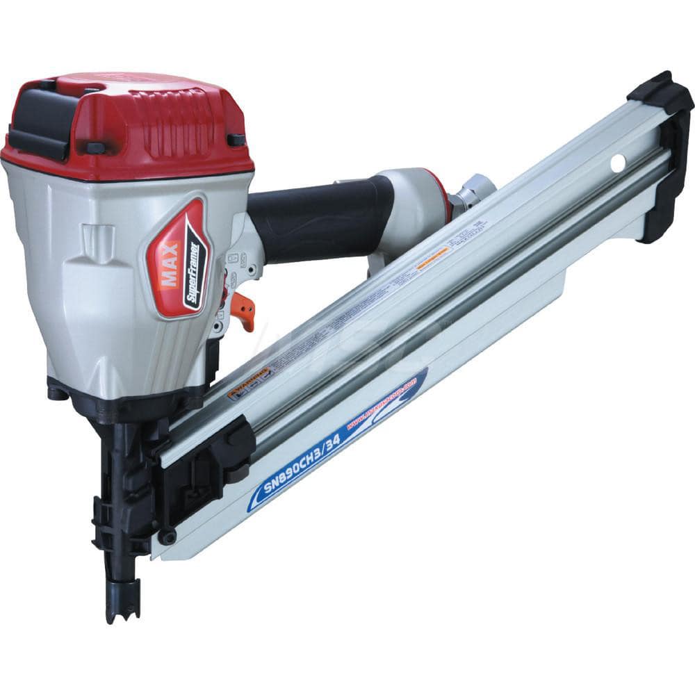 Air Nailers; Nailer Type: Framing Nailer; Nail Diameter: .113″-.131″; Nail Length: 2″-3-1/2″; For Nail Shank Diameter: 0.131; For Nail Penny Size: 16d; For Nail Head Type: Chipped; Air Pressure: 70-100; Collation Style: Strip; Collation Angle: 34.00; Coll