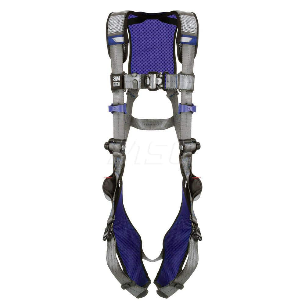 Fall Protection Harnesses: 420 Lb, Vest Style, Size Large, For General Purpose, Back Quick-Connect Leg Strap, Quick-Connect Chest Strap