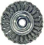 4" Diameter - M10 x 1.50 Arbor Hole - Knot Twist Steel Wire Straight Wheel - All Tool & Supply