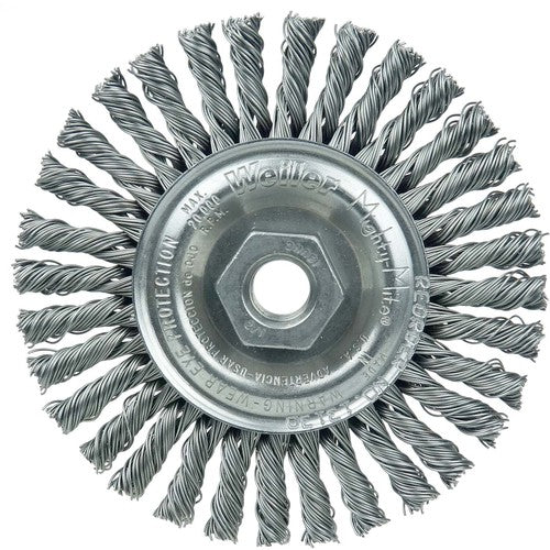 Mini Roughneck 4″ Stringer Bead Wheel, .020″ Steel Fill, 1/2″-13 UNC Nut - All Tool & Supply