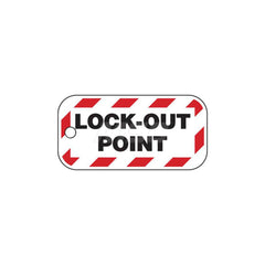 Lockout Tag: Rectangle, 1.5″ High, Polystyrene, ″None″ English