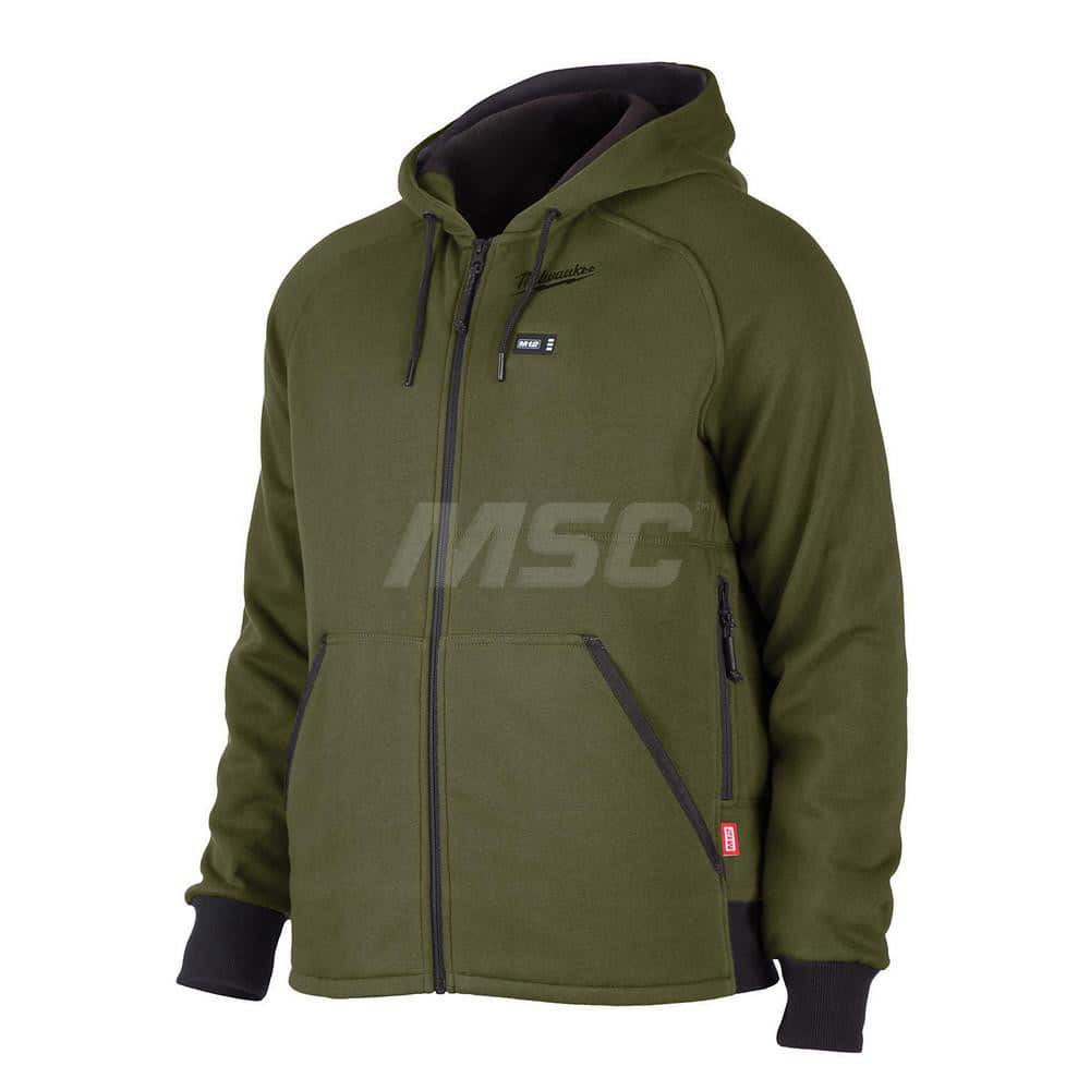 Jackets & Coats; Garment Style: Hooded; Size: Small; Gender: Men; Material: Polyester; Closure Type: Zipper; Features: Machine Washable; Heated; Non-Hazardous Protection; Contents: (1) M12 ™ Heated Hoodie (306-20); (1) M12 ™ Battery Holder (43-72-1000); P