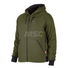 Jackets & Coats; Garment Style: Hooded; Size: Large; Gender: Men; Material: Polyester; Closure Type: Zipper; Features: Machine Washable; Heated; Non-Hazardous Protection; Contents: (1) M12 ™ Heated Hoodie (306-20); (1) M12 ™ Battery Holder (43-72-1000); P