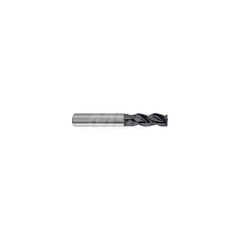 Corner Radius End Mill: 3 Flutes, Solid Carbide 39, 40 & 41 ° Helix, Carbo Coated, Corner Chamfer End, Centercutting, Series 6978