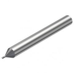 R216.32-00830-AE08G 1620 0.8mm 2 FL Solid Carbide End Mill - Corner Radius w/Cylindrical Shank - All Tool & Supply