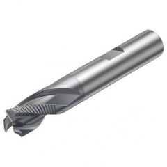 R216.33-20030-BS20K 1640 20mm 3 FL Solid Carbide End Mill - Corner chamfer w/Weldon Shank - All Tool & Supply