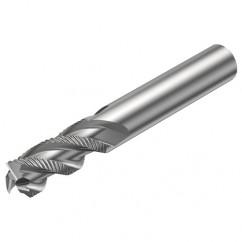 R216.33-16040-AC32U H10F 16mm 3 FL Solid Carbide End Mill - Corner chamfer w/Cylindrical Shank - All Tool & Supply