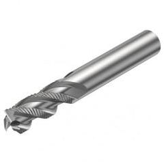 R216.33-16040-AC32U H10F 16mm 3 FL Solid Carbide End Mill - Corner chamfer w/Cylindrical Shank - All Tool & Supply