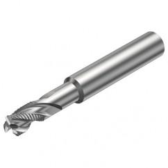 R216.33-16040-AJ20U H10F 16mm 3 FL Solid Carbide End Mill - Corner chamfer w/Cylindrical Shank - All Tool & Supply