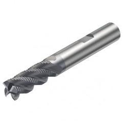 R216.34-10040-BC22K 1640 10mm 4 FL Solid Carbide End Mill - Corner chamfer w/Weldon Shank - All Tool & Supply