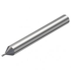 R216.42-01030-AE10G 1620 1mm 2 FL Solid Carbide Ball Nose End Mill w/Cylindrical Shank - All Tool & Supply