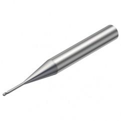 R216.42-01030-AJ10G 1620 1mm 2 FL Solid Carbide Ball Nose End Mill w/Cylindrical Shank - All Tool & Supply