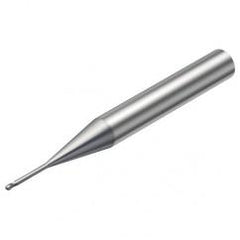 R216.42-00830-AJ08G 1620 0.8mm 2 FL Solid Carbide Ball Nose End Mill w/Cylindrical Shank - All Tool & Supply