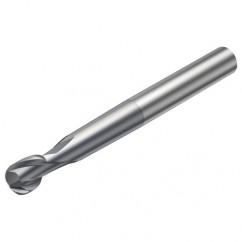 R216.62-12030-AO13G 1610 12mm 2 FL Solid Carbide Ball Nose End Mill spherical design w/Cylindrical Shank - All Tool & Supply