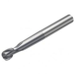 R216.62-02030-AO30G 1610 2mm 2 FL Solid Carbide Ball Nose End Mill spherical design w/Cylindrical Shank - All Tool & Supply