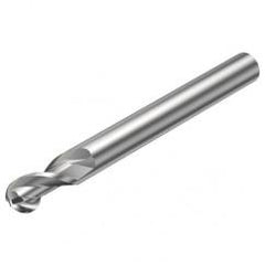 2B320-0300-NG H10F 3mm 2 FL Ballnose w/Reduced Cylindrical .3mm/.012 smaller than Cutting Diameter Shank - All Tool & Supply