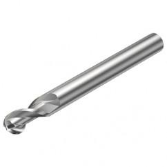 2B320-0500-NG H10F 5mm 2 FL Ballnose w/Reduced Cylindrical .3mm/.012 smaller than Cutting Diameter Shank - All Tool & Supply