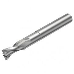 2P120-0800-NC H10F 8mm FL Straight Center Cut w/Cylindrical with Neck Shank - All Tool & Supply