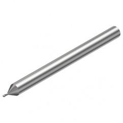 2P211-0040-PC 1620 0.4mm FL Straight Center Cut w/Cylindrical with Neck Shank - All Tool & Supply