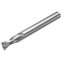 2S221-1600-200-NG H10F 16mm 2 FL Straight Corner Radius Center Cut w/Reduced Cylindrical .3mm/.012 smaller than Cutting Diameter Shank - All Tool & Supply