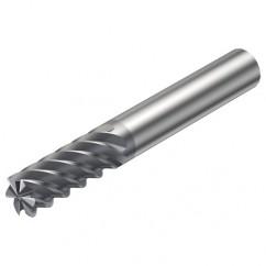 R215.36-10050-AC22L 1620 10mm 6 FL Solid Carbide End Mill - Corner Radius w/Cylindrical Shank - All Tool & Supply