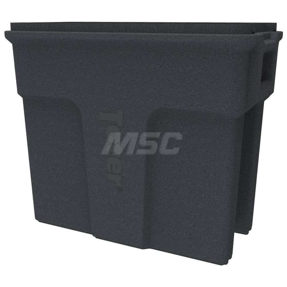 Trash Cans & Recycling Containers; Product Type: Trash Can; Container Capacity: 16 gal; Container Shape: Rectangle; Lid Type: No Lid; Container Material: Plastic; Color: Gray; Features: Integrated Handles For Ease Of Use With Carrying & Transport; Venting