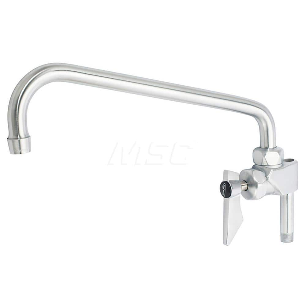 Industrial & Laundry Faucets; Type: Base Mount Faucet; Style: Base Mounted; Design: Base Mounted; Handle Type: Lever; Spout Type: Standard; Mounting Centers: Single Hole; Spout Size: 12; Finish/Coating: Chrome Plated Satin; Type: Base Mount Faucet