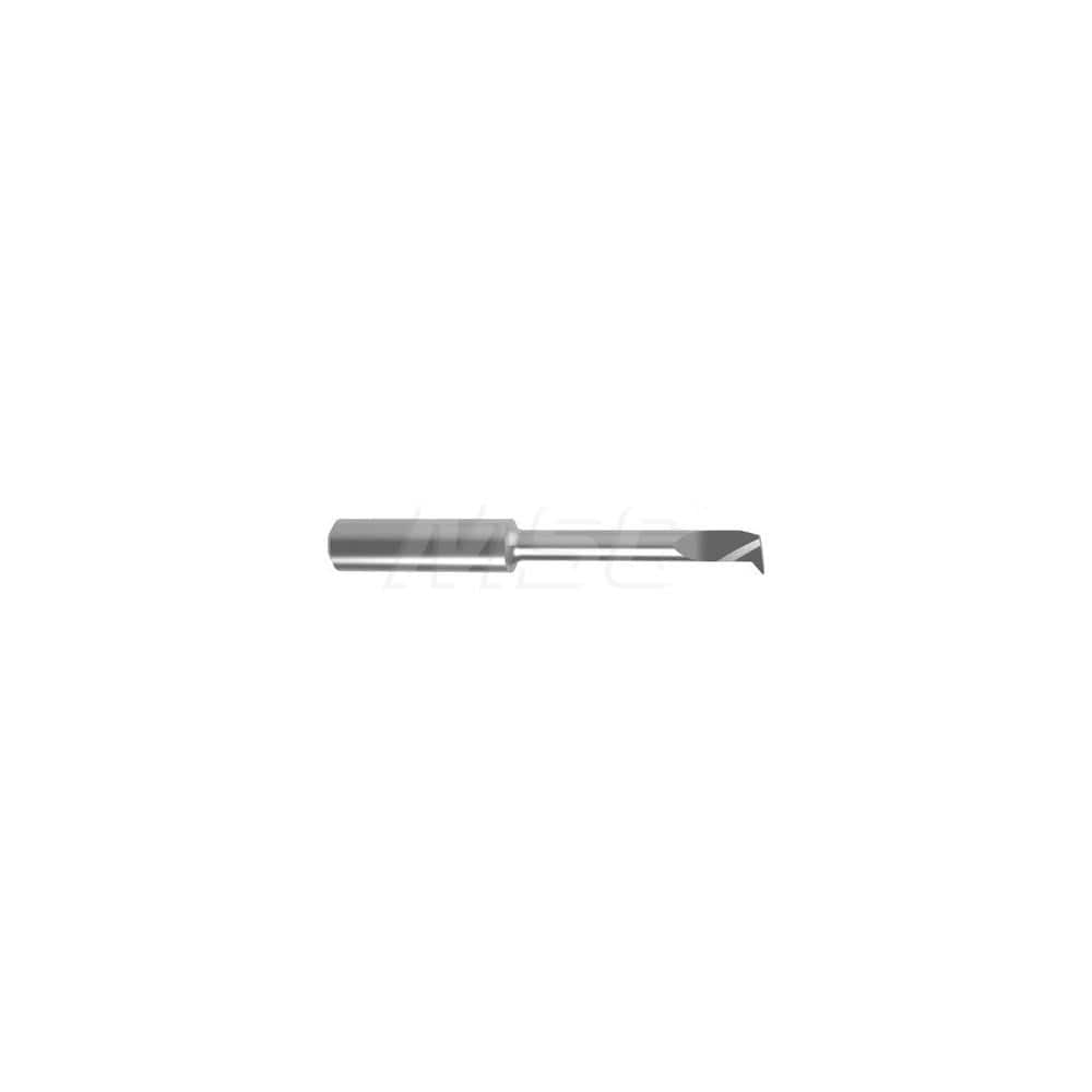 Internal Boring Bar: 0.2756″ Min Bore, 1.4567″ Max Depth, Left Hand Cut, Carbide 2.4409″ OAL, 0.0079″ Corner Radius