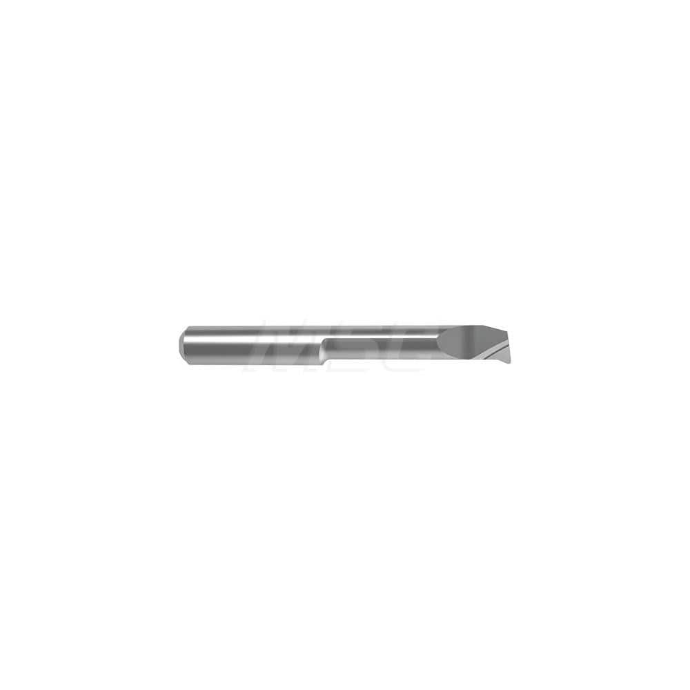 Internal Boring Bar: 0.315″ Min Bore, 1.063″ Max Depth, Left Hand Cut, Carbide 2.0472″ OAL, 0.0039″ Corner Radius