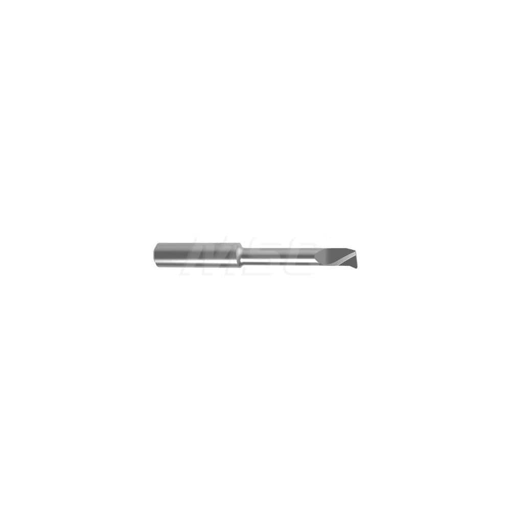 Internal Boring Bar: 0.2756″ Min Bore, 1.4567″ Max Depth, Left Hand Cut, Carbide 2.4409″ OAL, 0.0039″ Corner Radius