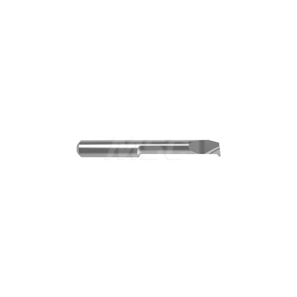 Internal Boring Bar: 0.315″ Min Bore, 1.063″ Max Depth, Left Hand Cut, Carbide 2.0472″ OAL, 0.0079″ Corner Radius