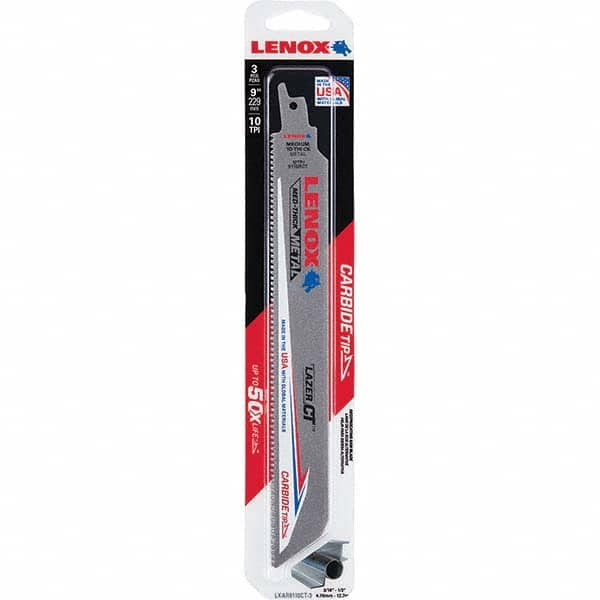 Lenox - Reciprocating Saw Blades Blade Material: Carbide Blade Length (Inch): 9 - All Tool & Supply