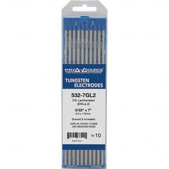 PRO-SOURCE - Tungsten Electrodes Type: 2% Lanthanated Diameter (Inch): 5/32 - All Tool & Supply