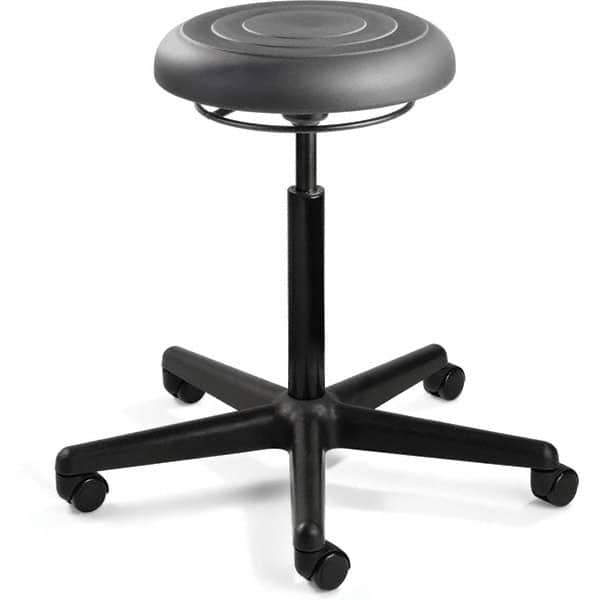 Bevco - Swivel & Adjustable Stools Type: Adjustable Backless Stool Base Type: Black Nylon Base - All Tool & Supply