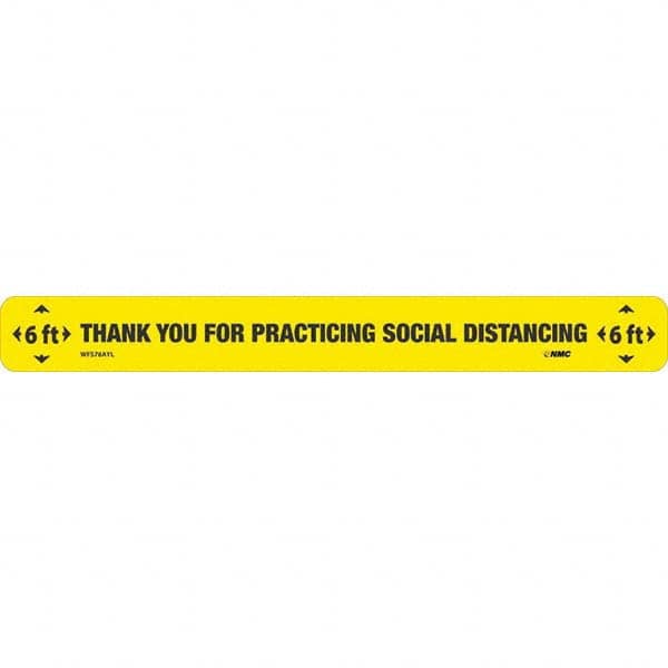 NMC - "Thank You for Practicting Social Distancing" Adhesive-Backed Floor Sign - All Tool & Supply