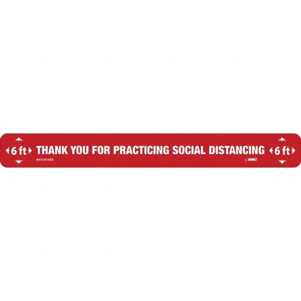 NMC - "Thank You for Practicting Social Distancing" Adhesive-Backed Floor Sign - All Tool & Supply