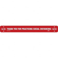 NMC - "Thank You for Practicting Social Distancing" Adhesive-Backed Floor Sign - All Tool & Supply