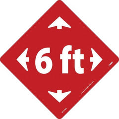 NMC - "6 ft" Adhesive-Backed Floor Sign - All Tool & Supply