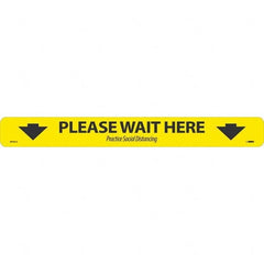 NMC - "Please Wait Here" Adhesive-Backed Floor Sign - All Tool & Supply